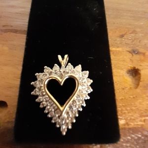 10 K Diamond Heart